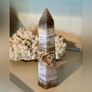 ✨ Stunning Desert Jasper Tower with Druzy Pocket ✨